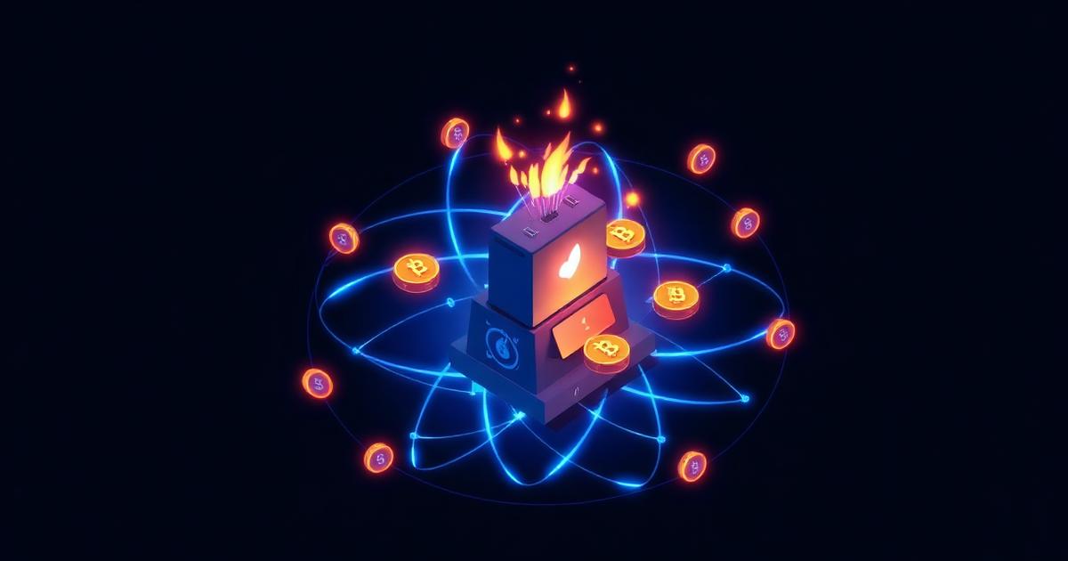 Illustration of a flash loan borrowed and repaid inside a single blockchain transaction