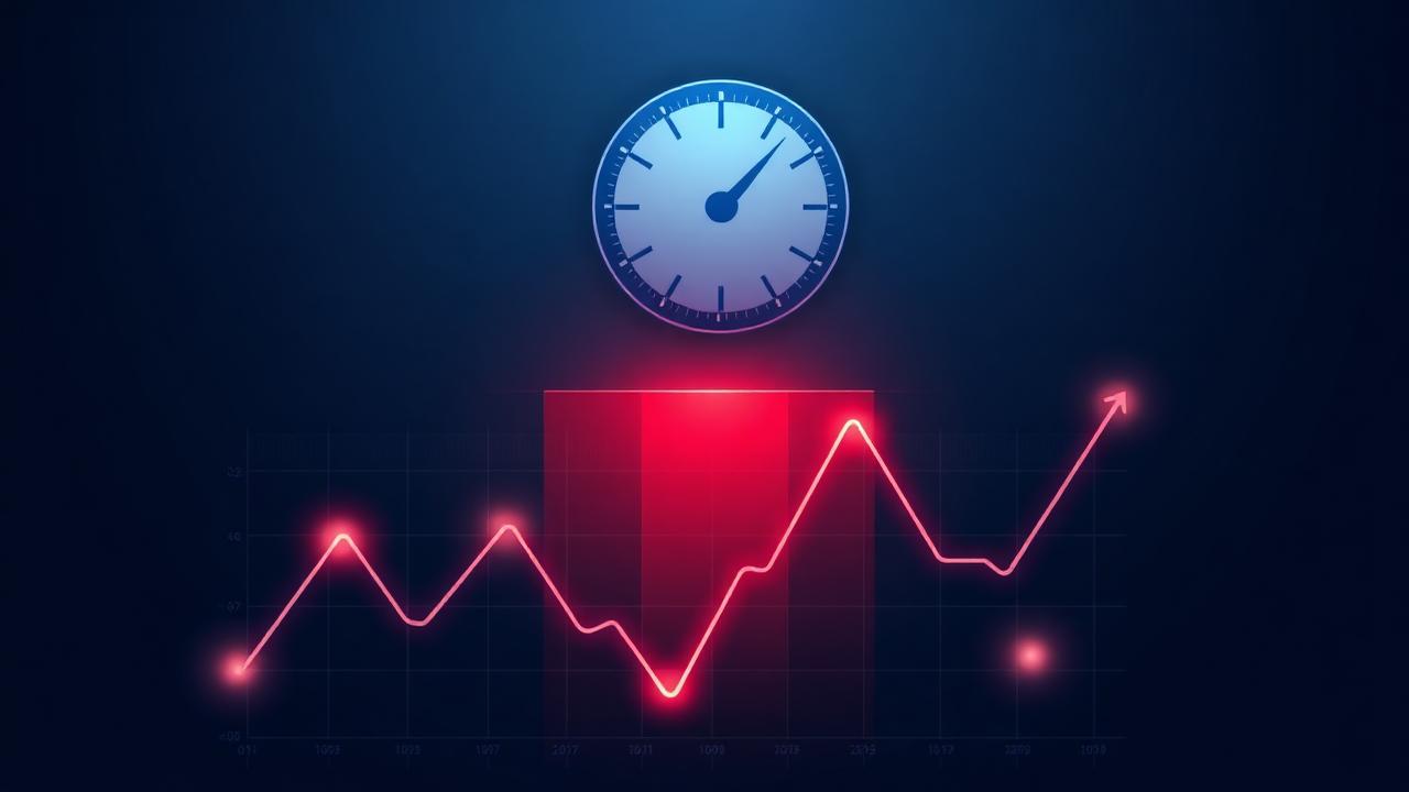 Warning gauge showing a health factor approaching the liquidation threshold on a dashboard